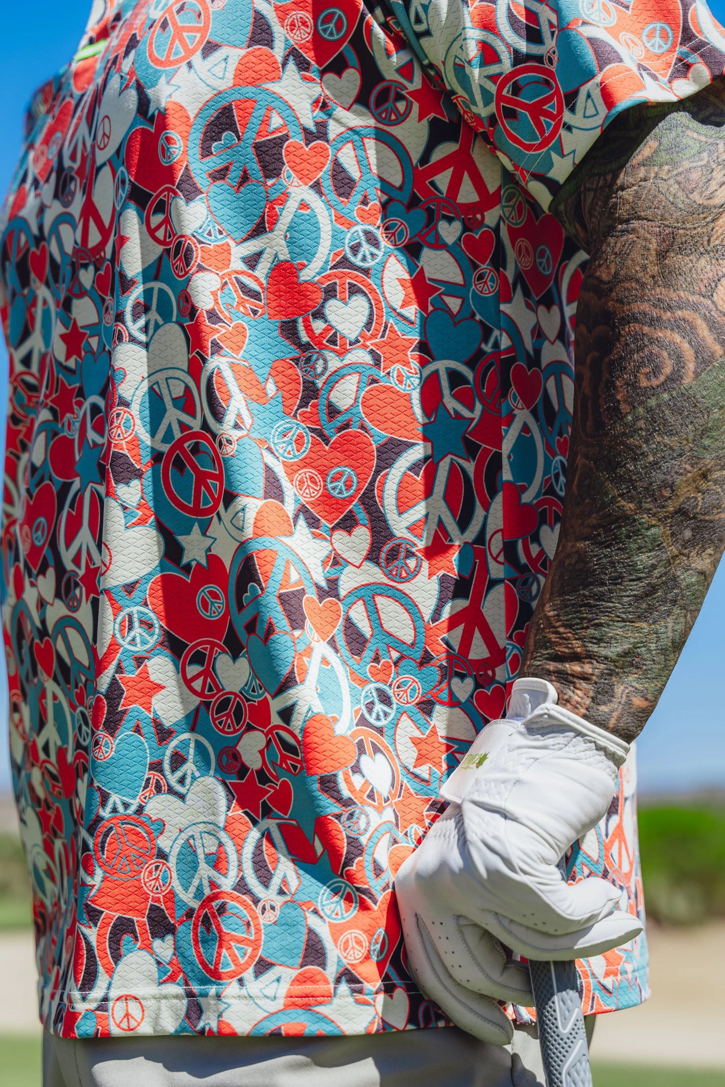 GROOVY ORANGE PEACE Fore20 Golf Apparel