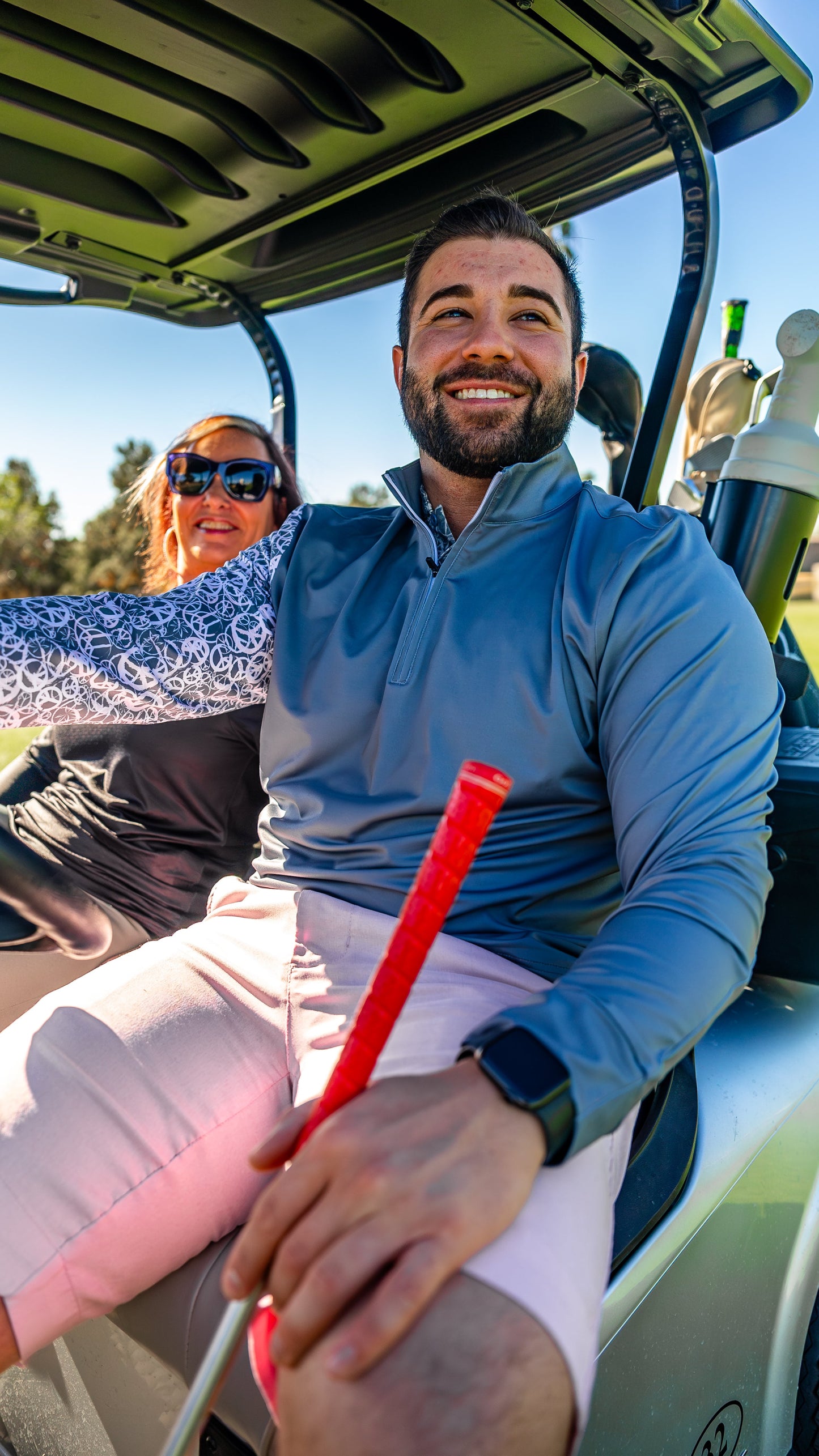 PEACE & LOVE - QUARTER ZIP Fore20 Golf Apparel