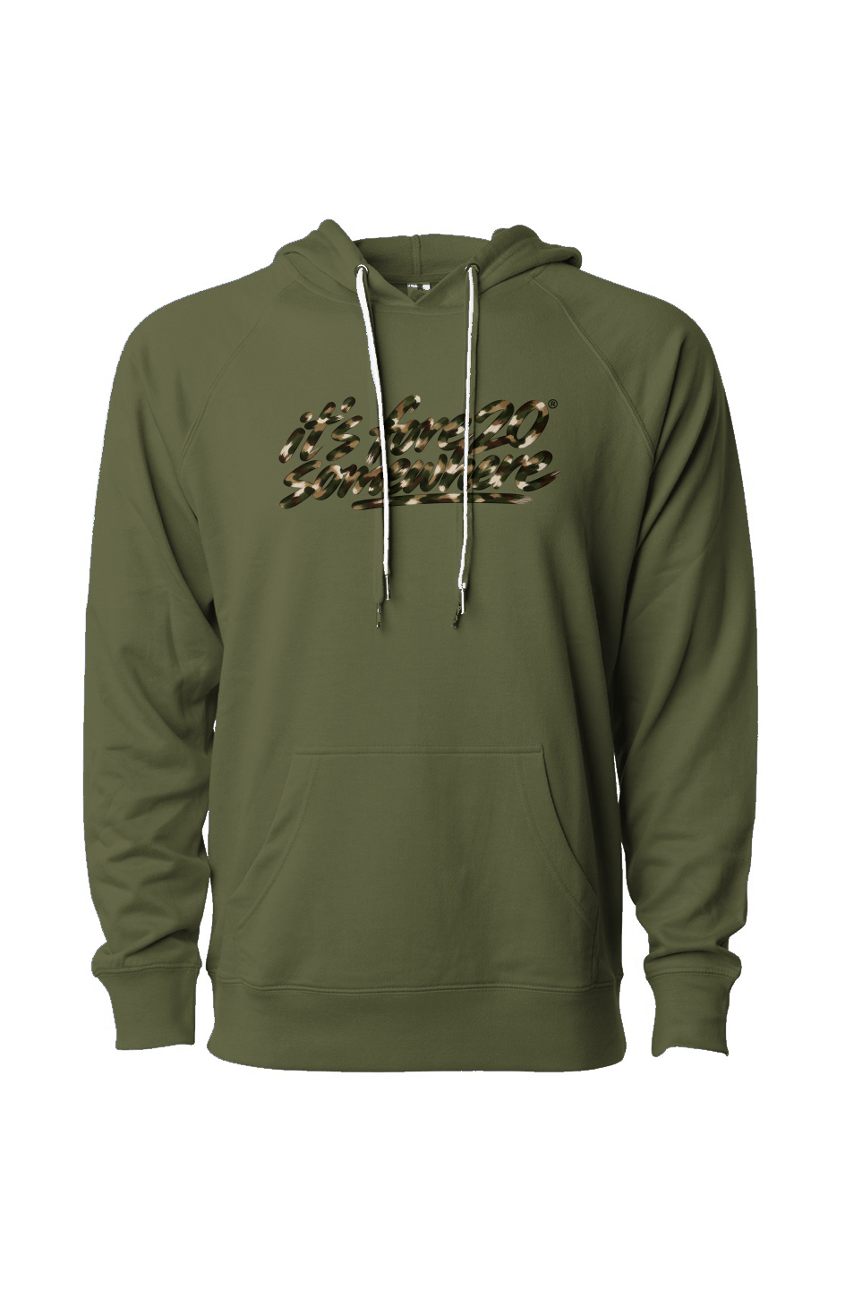 Icon Loopback Terry Hooded Sweatshirt ITS FORE20 SOMEWHERE