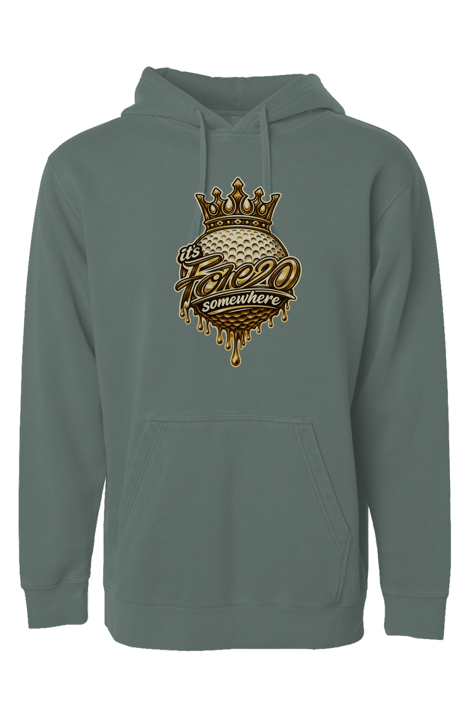 Independent Pigment Dyed Hoodie Gold Crown