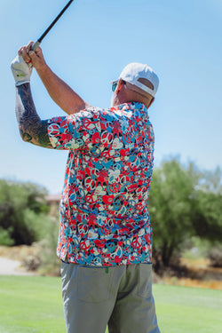 GROOVY ORANGE PEACE Fore20 Golf Apparel