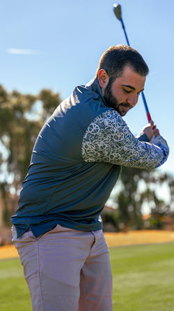 PEACE & LOVE - QUARTER ZIP Fore20 Golf Apparel