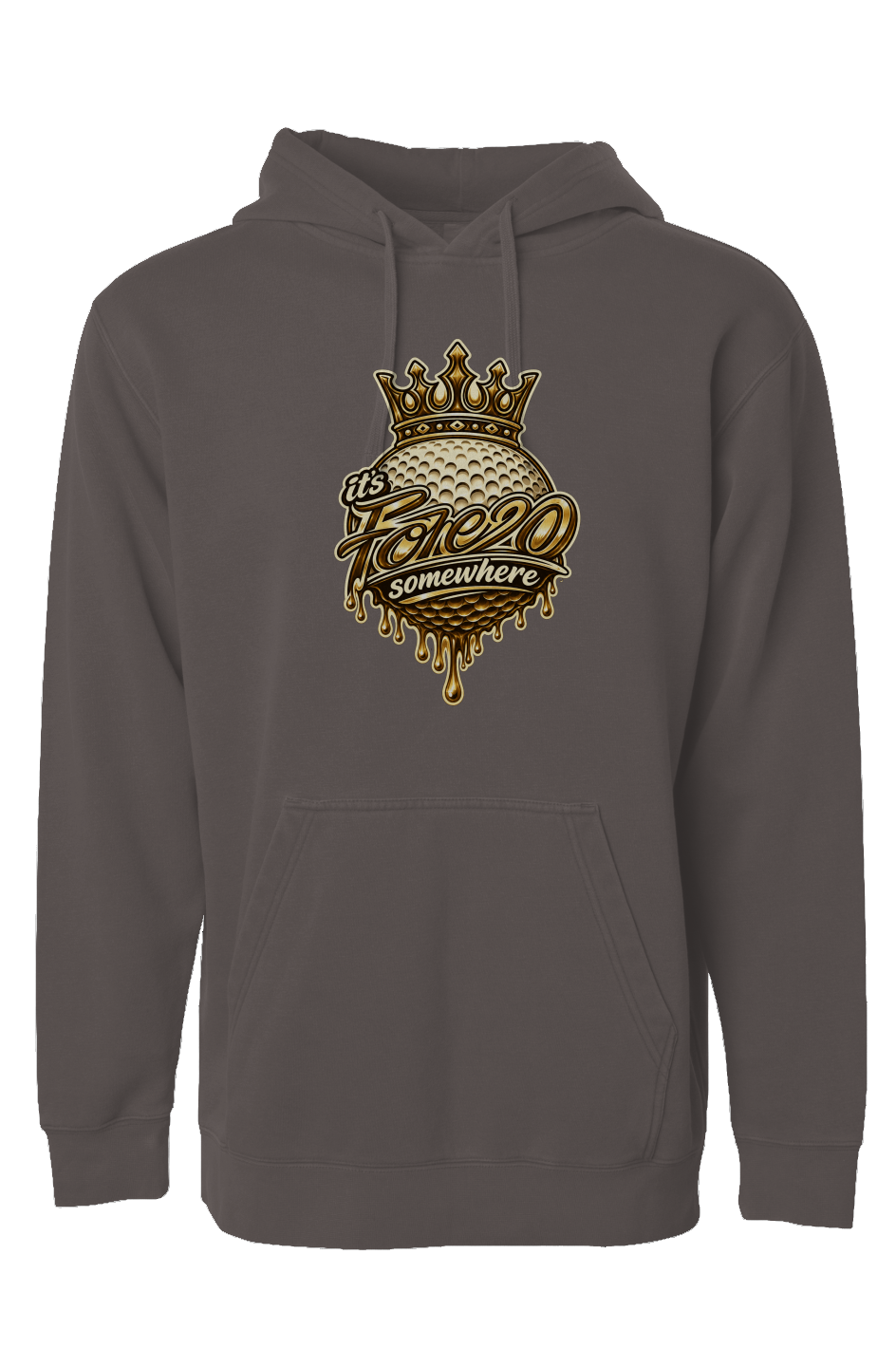 Independent Pigment Dyed Hoodie Gold Crown