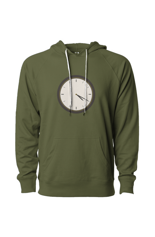 Icon Loopback Terry Hooded Sweatshirt Clock Logo