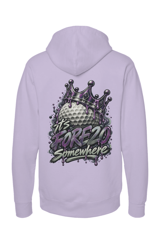 independent pullover hoody crown purple
