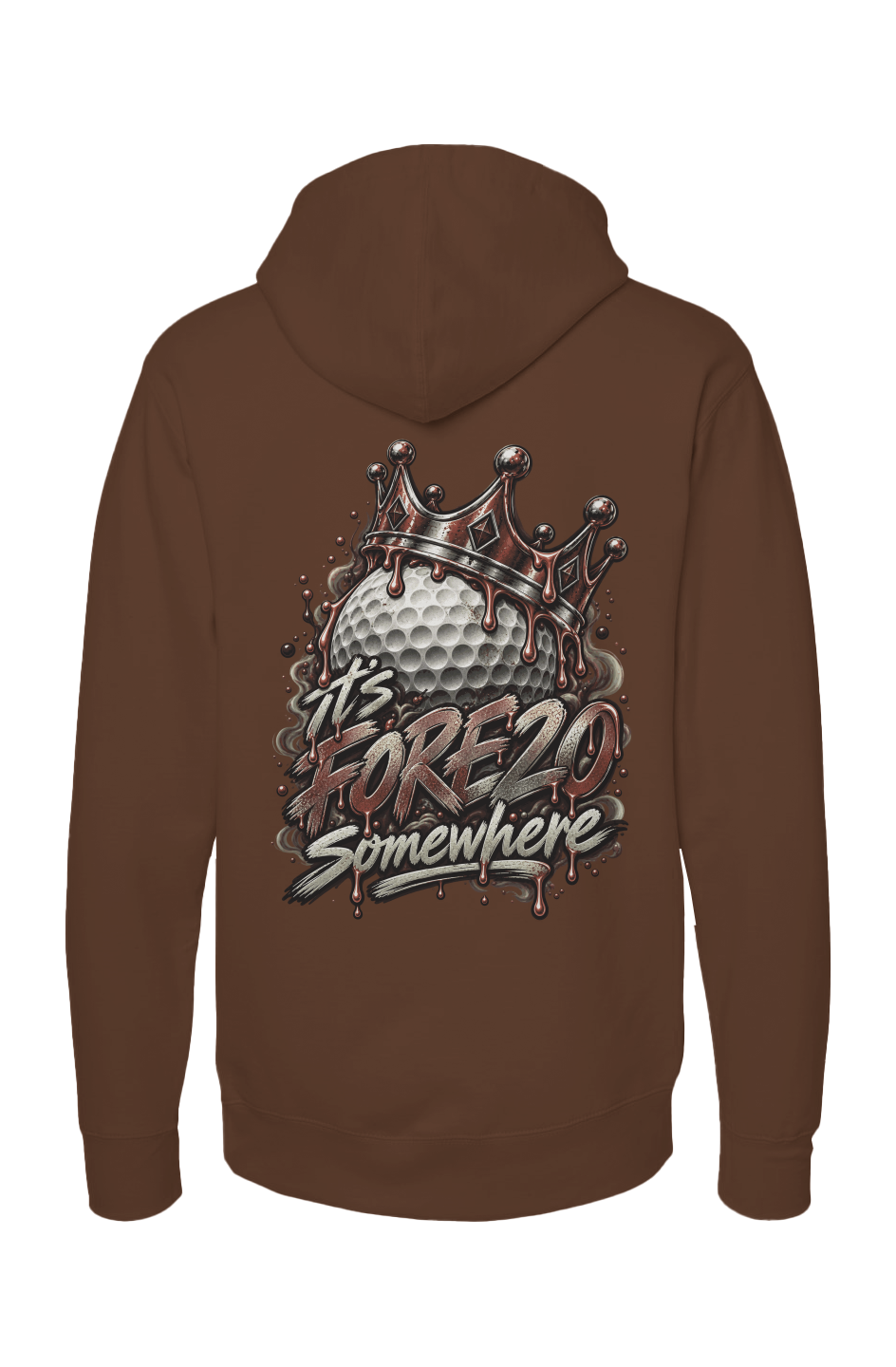 independent pullover hoody crown brown