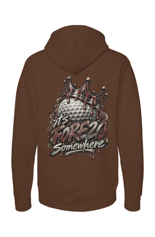 independent pullover hoody crown brown
