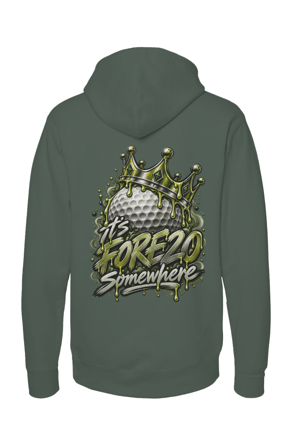 independent pullover hoody crown green