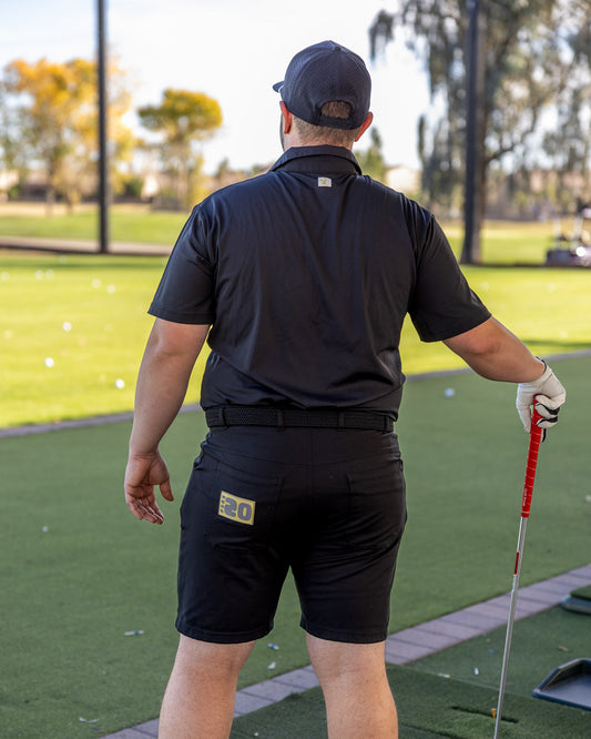 Midnight Classic - Black Pullon Shorts Fore20 Golf Apparel