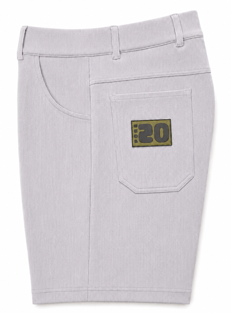 Men's Pull-On Cord Shorts - Gray Fore20 Golf Apparel