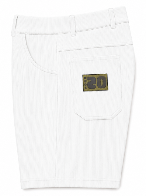 Men's Pull-On Cord Shorts - White Fore20 Golf Apparel